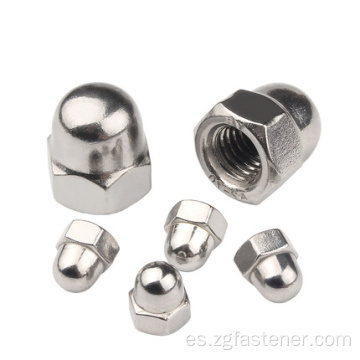 DIN1587 Tuertas hexágono de acero inoxidable M4M5M6M8 HEXAGON DUSED CAP LAGE NUT